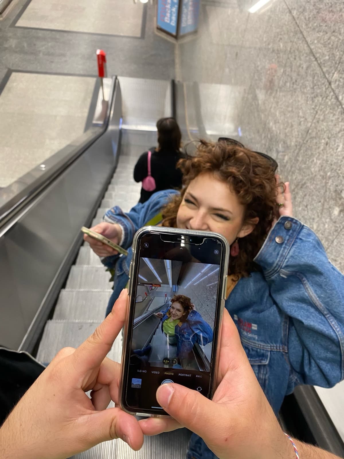 A photographer using a Strika reference shot